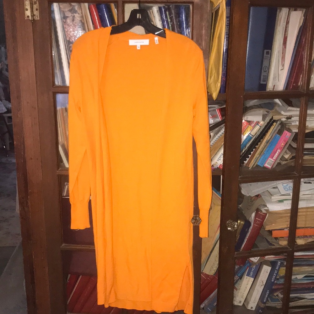 Pumpkin orange long duster